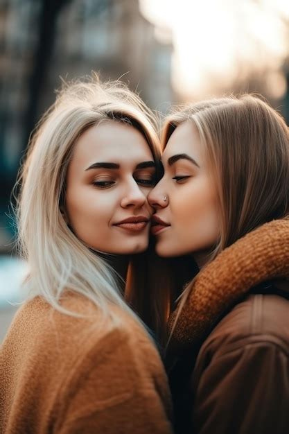 women kissing photos